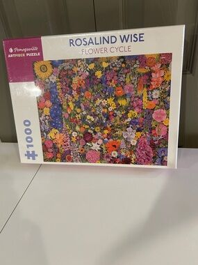Pomegranate Rosalind Wise Flower Cycle 1000-Piece Jigsaw Puzzle - Multicolor